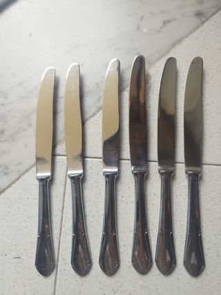6 Coltelli acciaio inox 