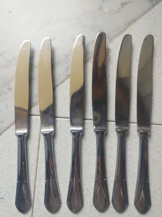 6 Coltelli acciaio inox 