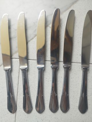 6 Coltelli acciaio inox 