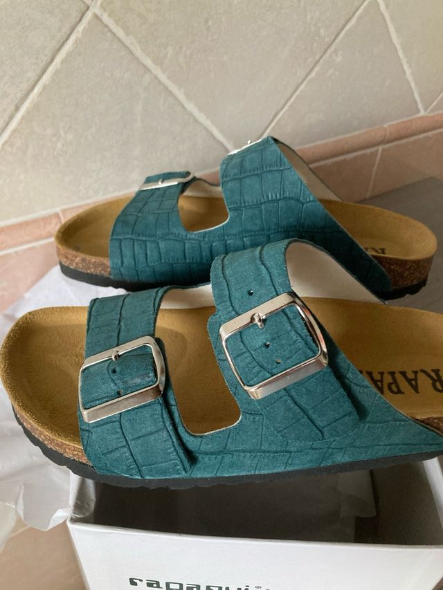 Rapanui Sandali - Verde Petrolio, 37