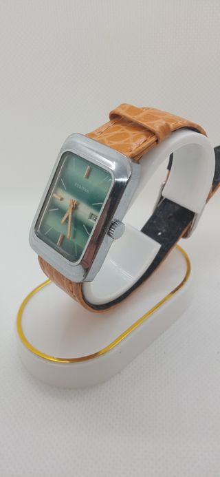 Festina vintage | Reloj cuadrado verde
