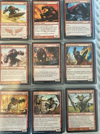 90 cartas Magic rojas