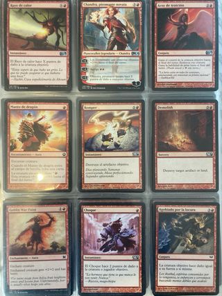 90 cartas Magic rojas