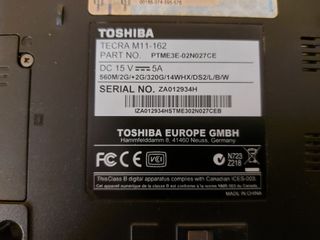 Computer portatile Toshiba Tecra M11 162 ***** Pezzi****