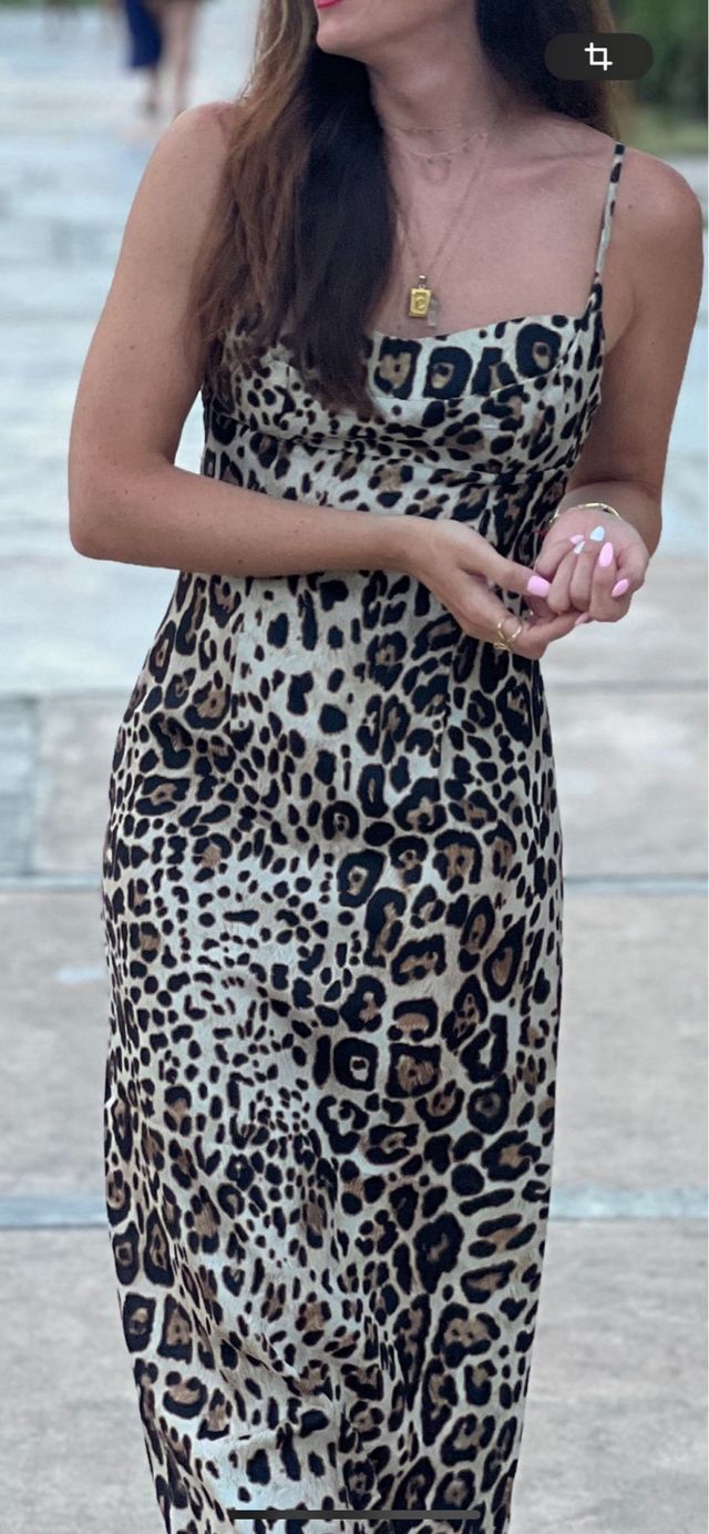 Zara Vestido Estampado Tigres VESTIDO ESTAMPADO ANIMAL FOULARD