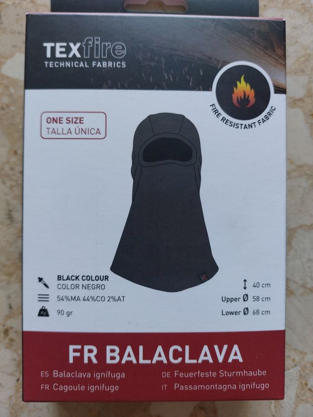 Balaclava ignífuga Texfire - Talla única