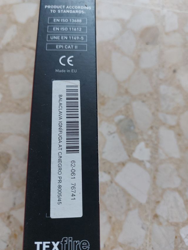 Balaclava ignífuga Texfire - Talla única