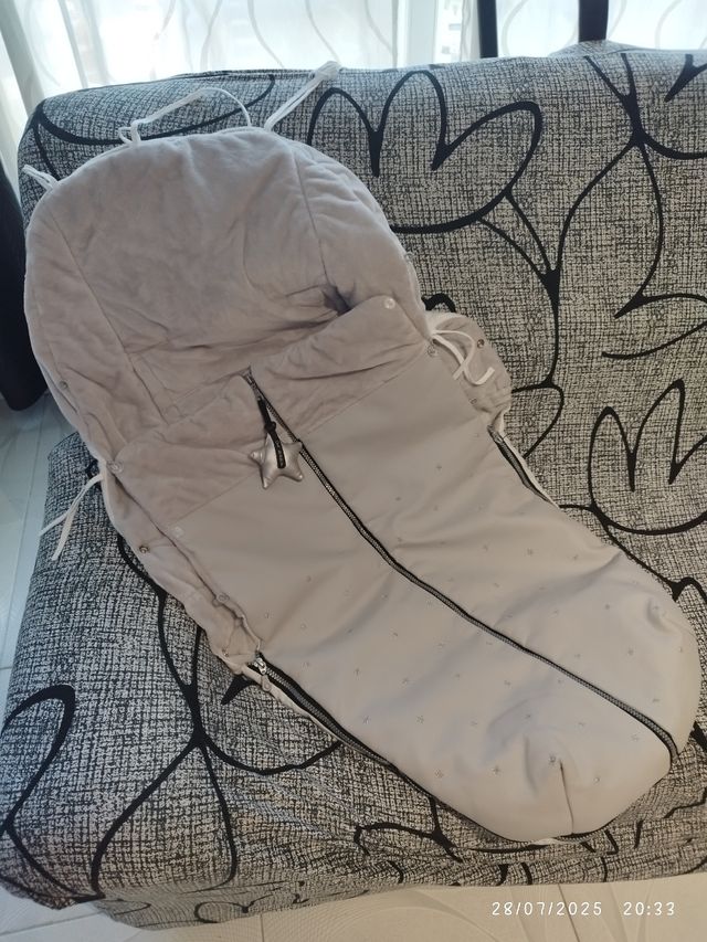 Saco bebé gris - invierno