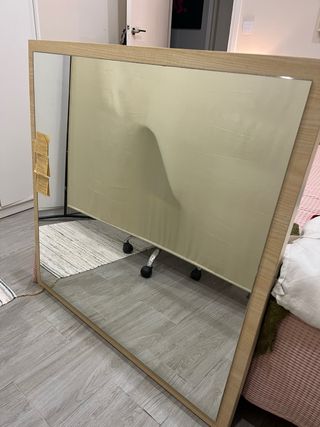 Espejo madera beige grande 1.6x1m