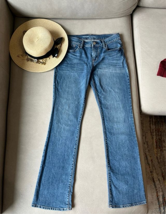 Jeans Old Navy azul - tiro medio