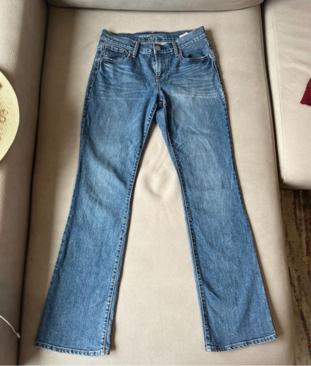 Jeans Old Navy azul - tiro medio
