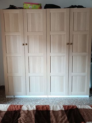 Armario 4 puertas - Roble