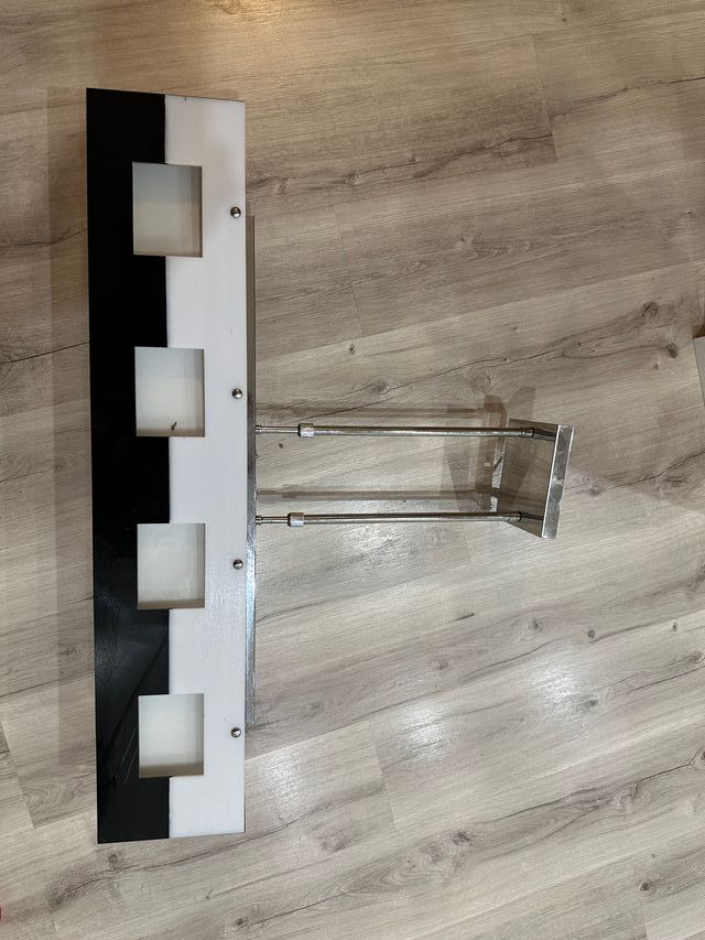 Lámpara techo moderna blanco-negro