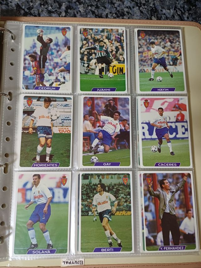 Cromos fútbol año 94-95