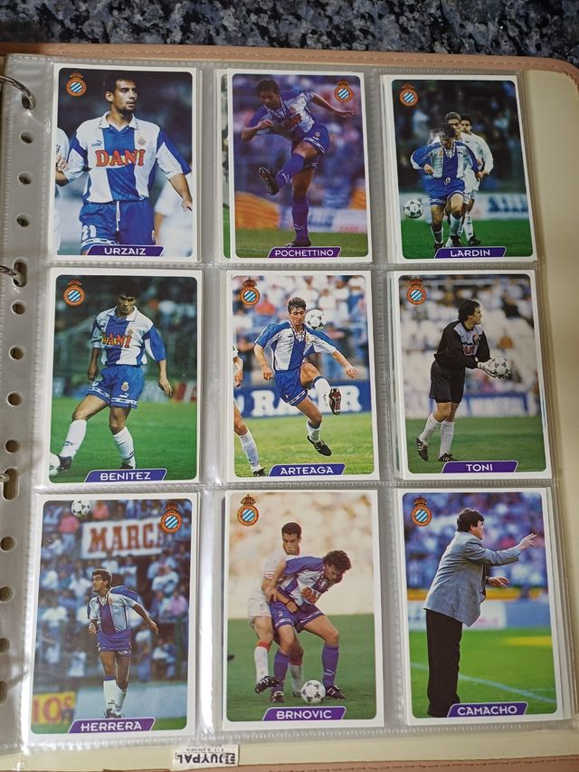 Cromos fútbol año 94-95