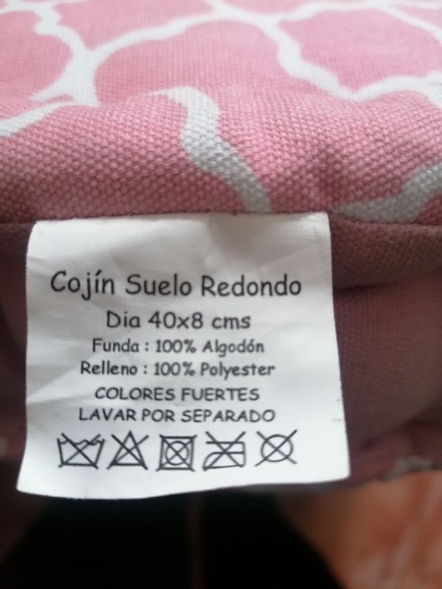 Cojín suelo rosa - Algodón