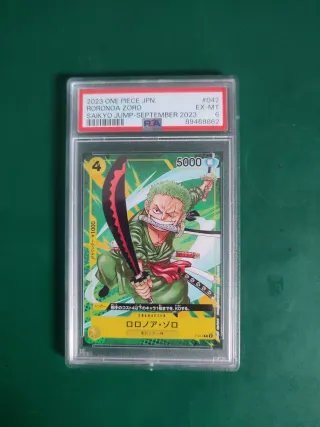 ONE PIECE PSA 6 RORONOA ZORO 042 JAPANESE JAPAN