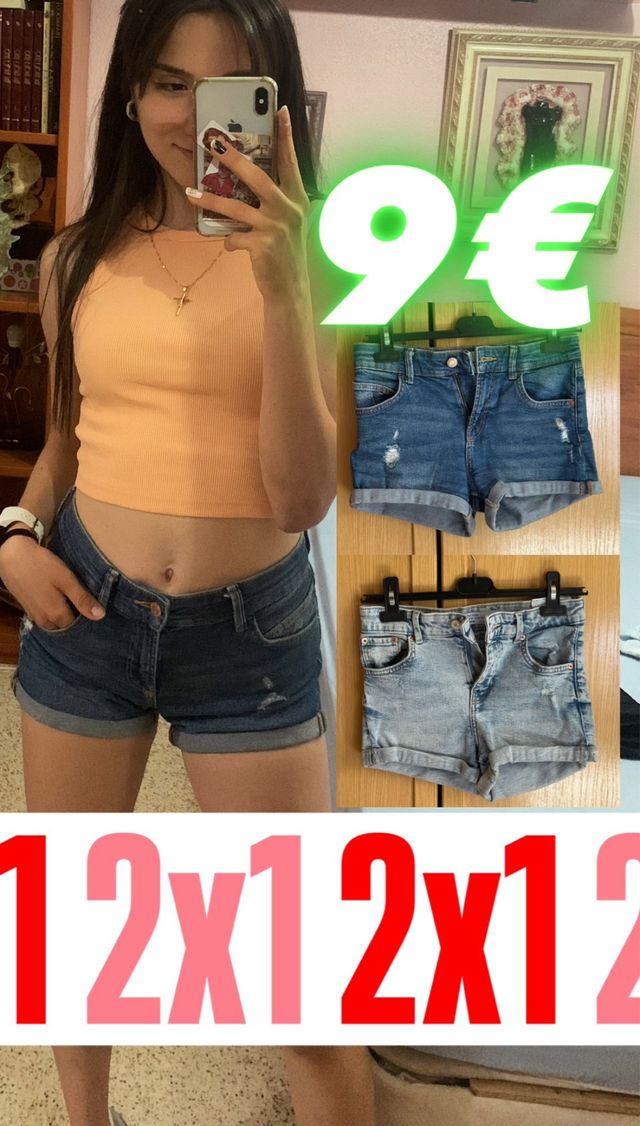 2 Shorts vaqueros vintage