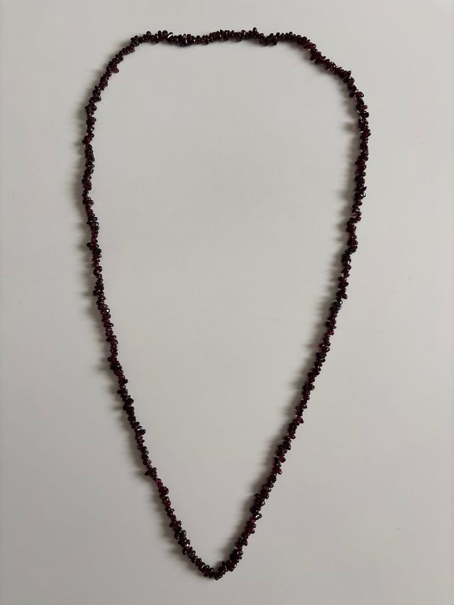 Collar de piedras Granate/Rojo