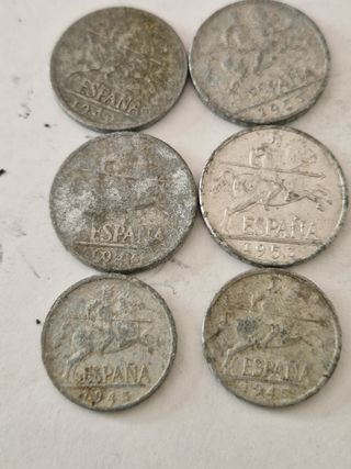 Monedas España 5 y 10 céntimos