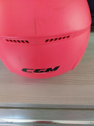 Casco scooter rosa