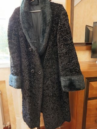Abrigo astracán negro vintage