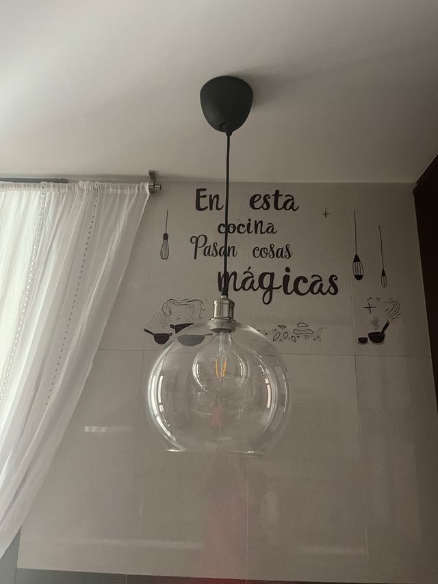 Lámpara colgante cristal