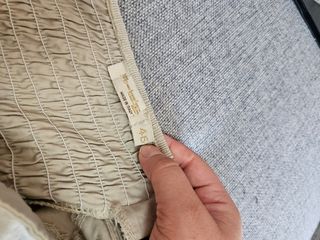 Abito beige e bianco donna
