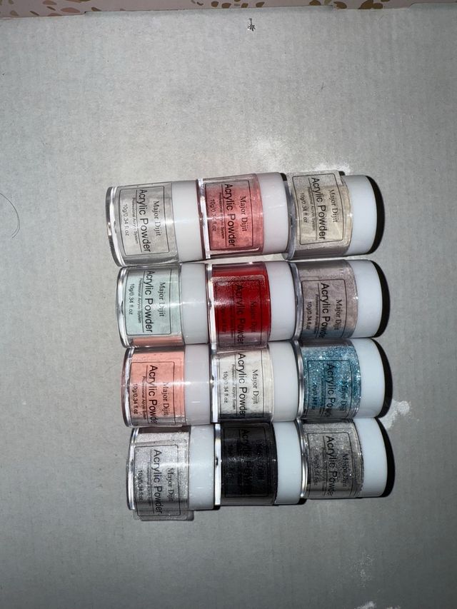 12 Polvos Acrílicos Major Dijit