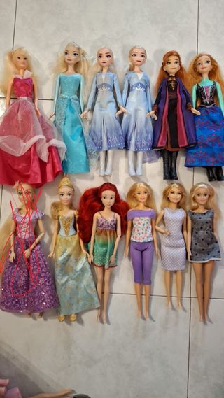 Muñecas Disney y Barbie - 7€/unidad