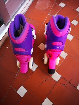 Patines Oxelo niñas - Rosa y morado