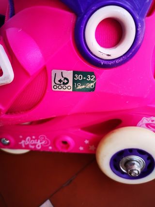 Patines Oxelo niñas - Rosa y morado