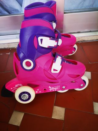 Patines Oxelo niñas - Rosa y morado