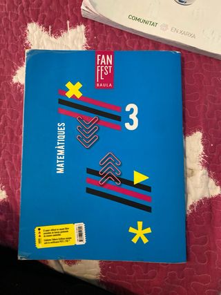 Matemàtiques 3r Secundària Llibre alumne Fanfest