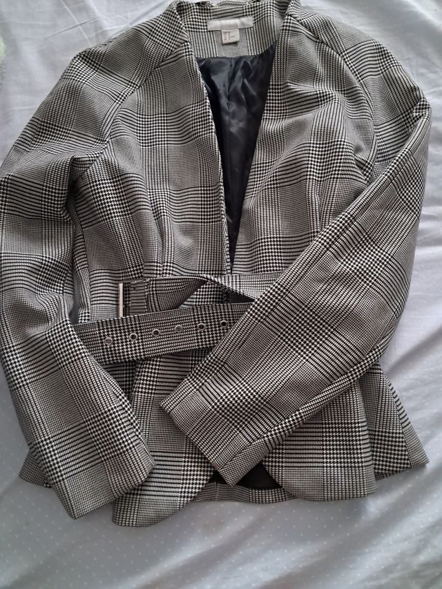 Blazer cuadros mujer