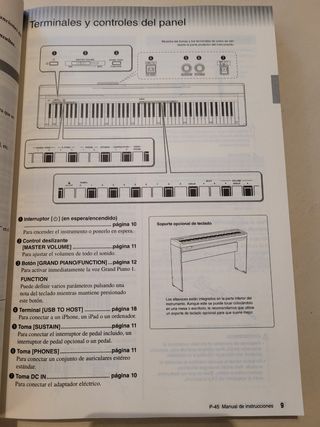 Yamaha P-45: Piano digital