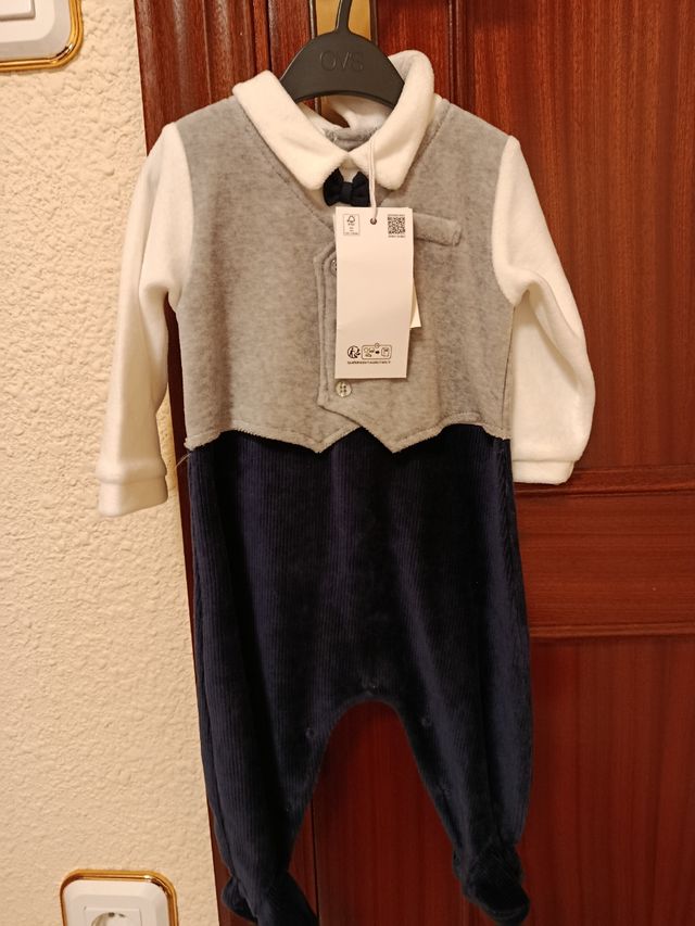 Pelele Bebé pajarita - 3-6 meses