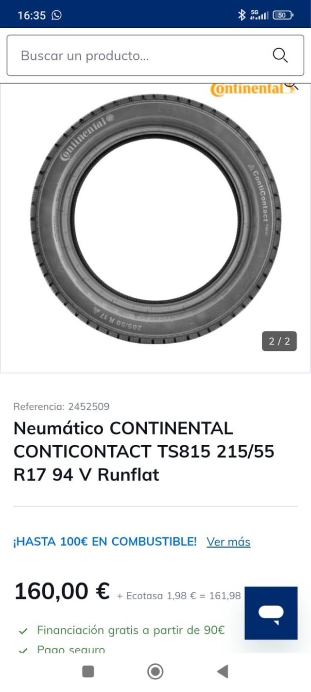 Neumáticos invierno poco usados
215-55-17