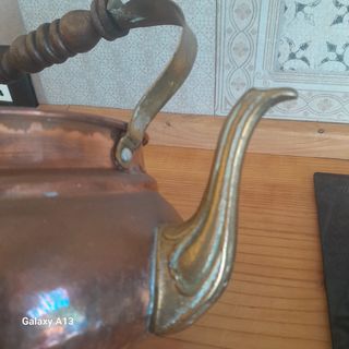 Teiera o bollitore in rame vintage