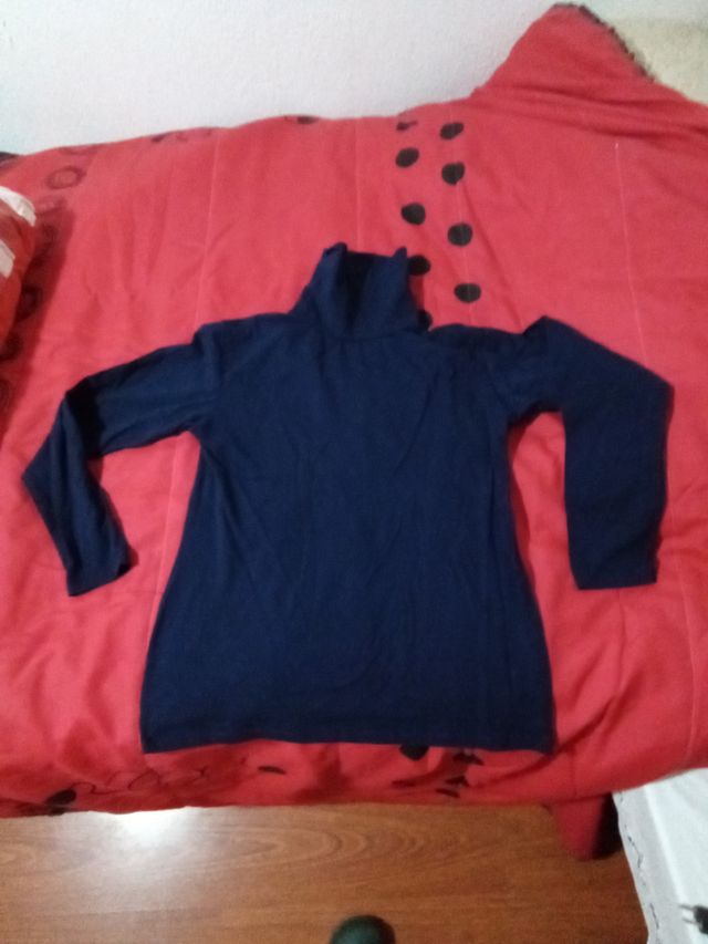 Camisola gola alta azul - XXXL