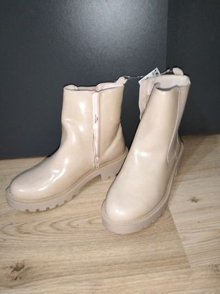 Stivaletti beige donna tg 38