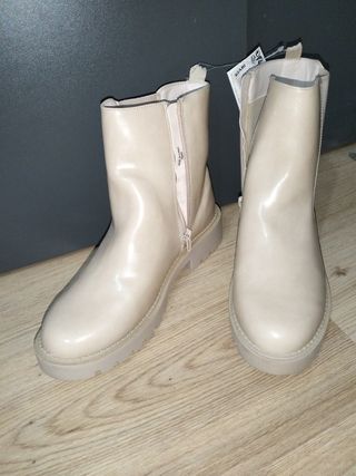Stivaletti beige donna tg 38