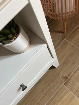 Mueble TV blanco madera
