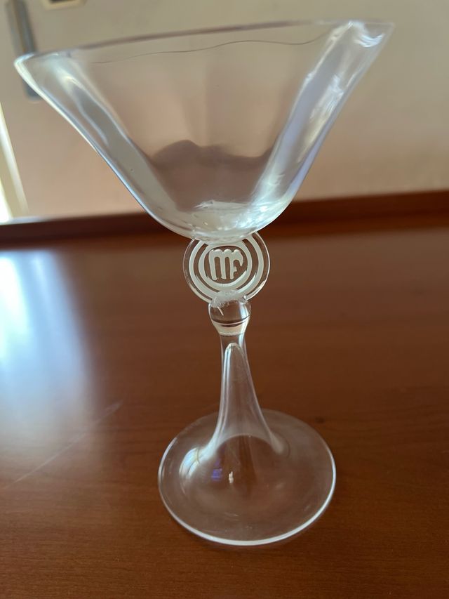 Bicchiere cristallo con il glifo della VERGINE