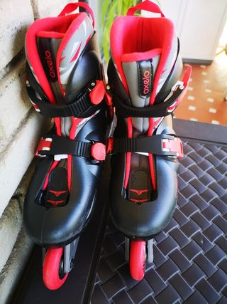 Patines Oxelo niños Rojos y negros 