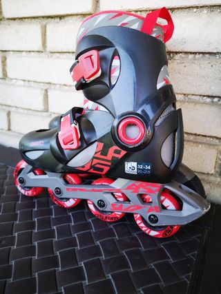 Patines Oxelo niños Rojos y negros 