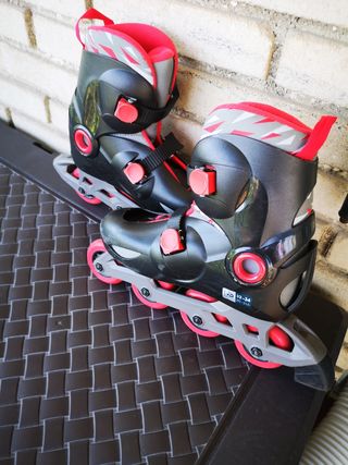Patines Oxelo niños Rojos y negros 