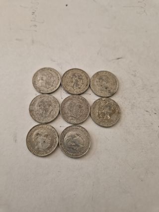8 Monedas 10 Centimos 1959