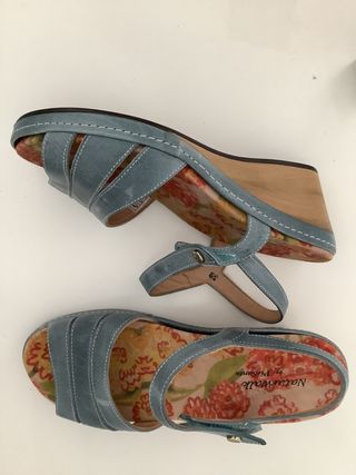 Sandalias PieSanto azul, talla 39