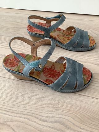 Sandalias PieSanto azul, talla 39